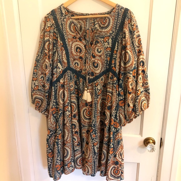 Anthropologie Dresses & Skirts - Anthropologie mini Bohemian Paisley Tunic Dress
